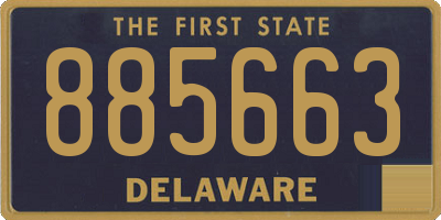 DE license plate 885663