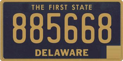 DE license plate 885668