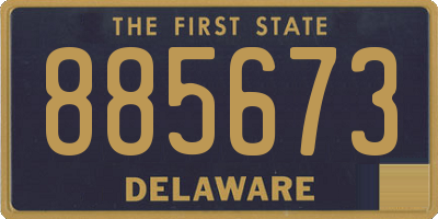 DE license plate 885673