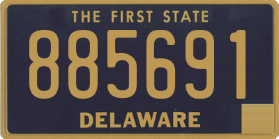 DE license plate 885691