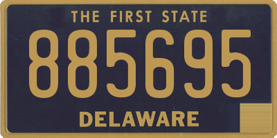 DE license plate 885695