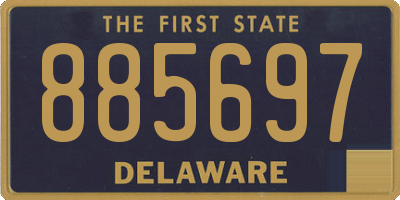 DE license plate 885697
