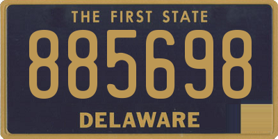 DE license plate 885698