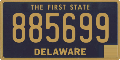 DE license plate 885699