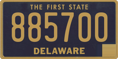 DE license plate 885700