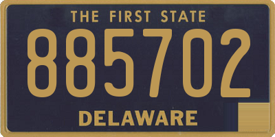 DE license plate 885702