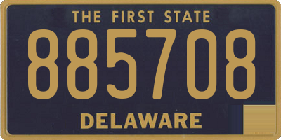 DE license plate 885708