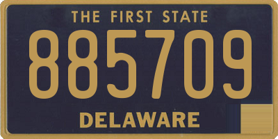 DE license plate 885709