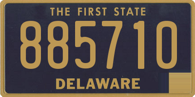 DE license plate 885710
