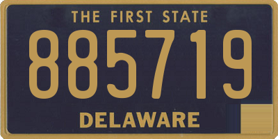 DE license plate 885719