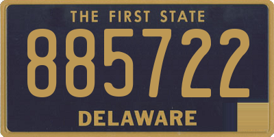 DE license plate 885722