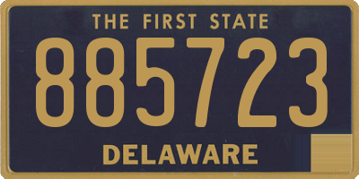 DE license plate 885723