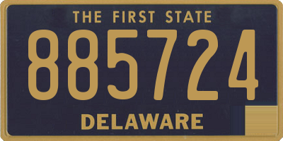 DE license plate 885724
