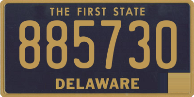 DE license plate 885730