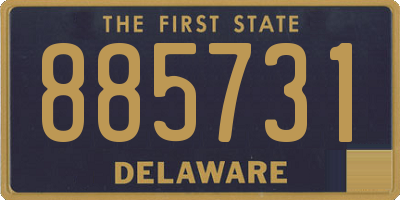 DE license plate 885731