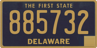 DE license plate 885732