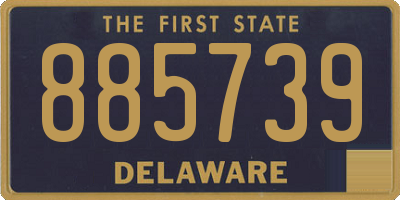 DE license plate 885739