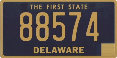 DE license plate 88574