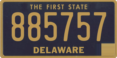DE license plate 885757