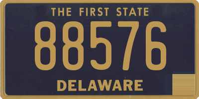 DE license plate 88576