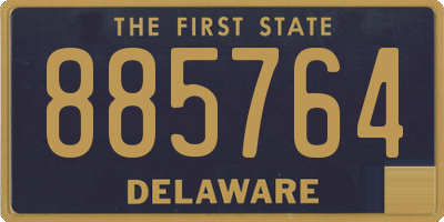 DE license plate 885764
