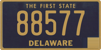 DE license plate 88577