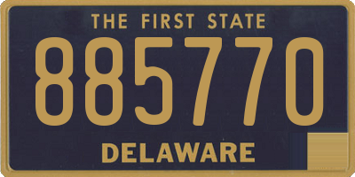 DE license plate 885770