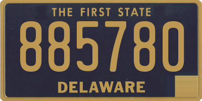 DE license plate 885780