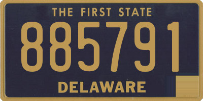 DE license plate 885791