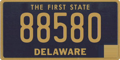 DE license plate 88580