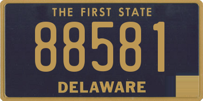 DE license plate 88581