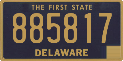 DE license plate 885817