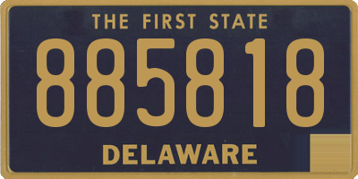 DE license plate 885818