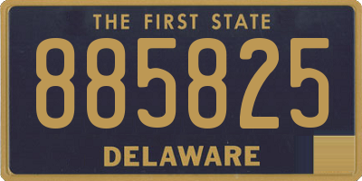 DE license plate 885825