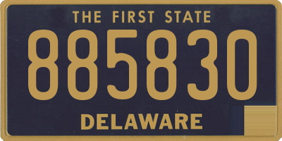 DE license plate 885830