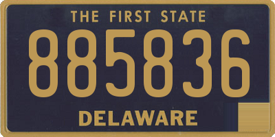 DE license plate 885836
