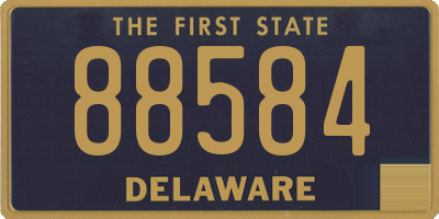 DE license plate 88584