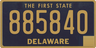 DE license plate 885840