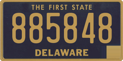 DE license plate 885848