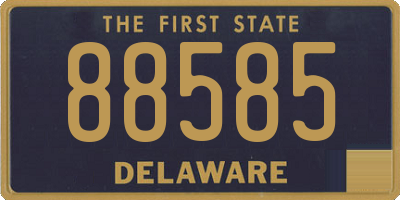 DE license plate 88585