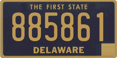DE license plate 885861