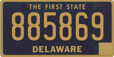 DE license plate 885869
