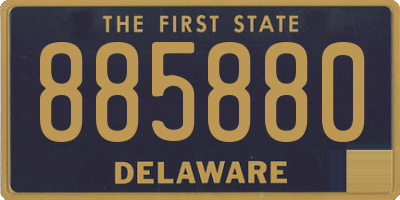 DE license plate 885880