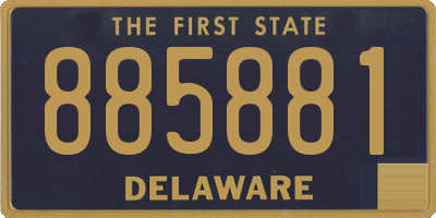 DE license plate 885881