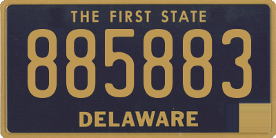 DE license plate 885883