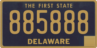 DE license plate 885888