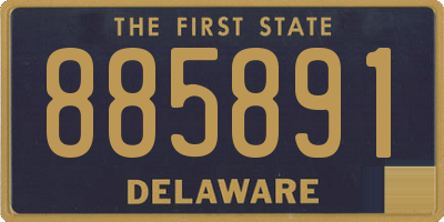 DE license plate 885891