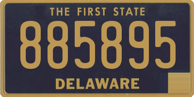 DE license plate 885895