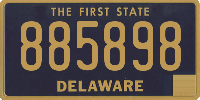 DE license plate 885898