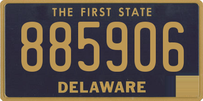 DE license plate 885906